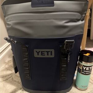 Brand New YETI M12 BACKPACK SOFT COOLER and YETI Rambler 18oz bottle